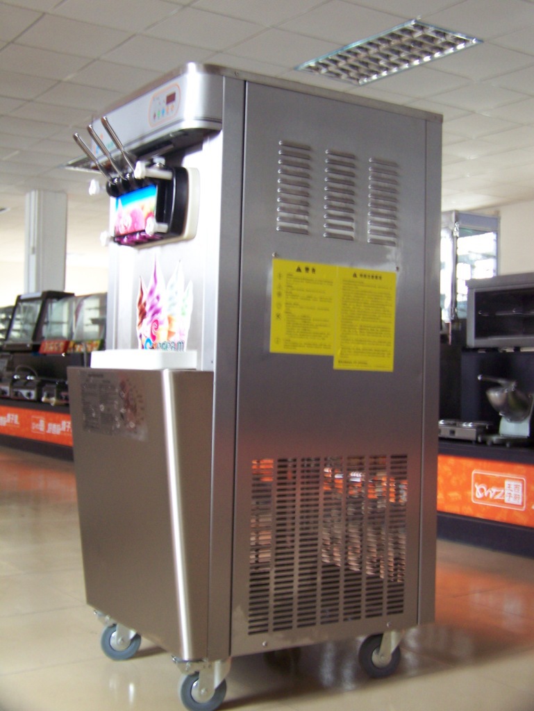 美国不锈钢三头冰淇淋机|麦当劳冰淇淋机|立式三头不锈钢冰淇淋机