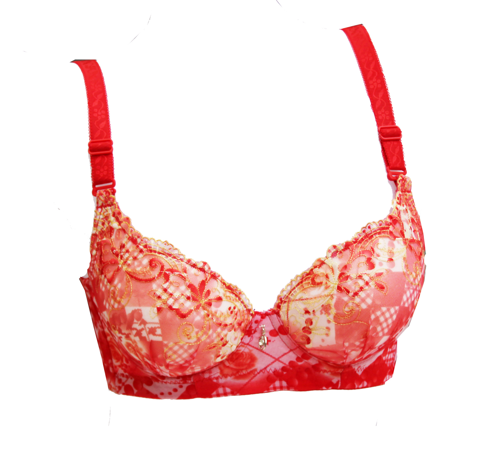 2013新款无磁蕾丝绣花聚拢塑身调整型内衣双层侧布收副乳文胸