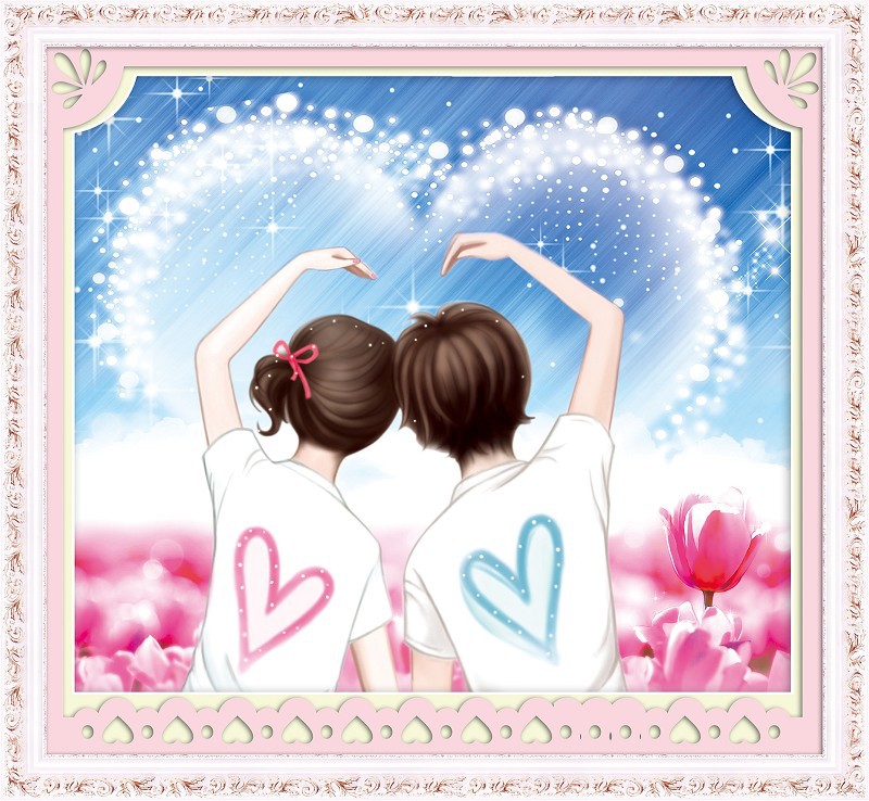 丝蒂尔最爱十字绣批发100精准3d5d十字绣5d立体相依相偎