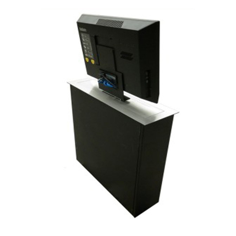 19寸液晶显示屏升降器 高档铝合金办公桌升降机 会议桌桌面升降器