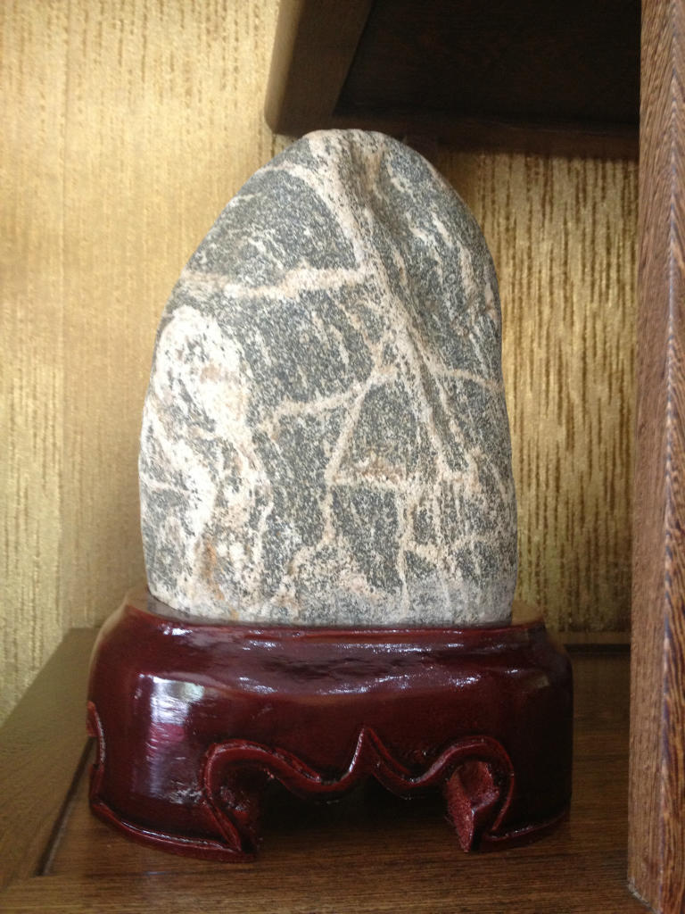 精品泰山石带底座s035