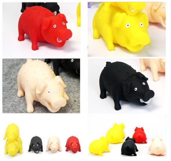 大号哼哼猪 怪叫惨叫猪/发泄猪宠物玩具 狗搪胶玩具 带刺无味