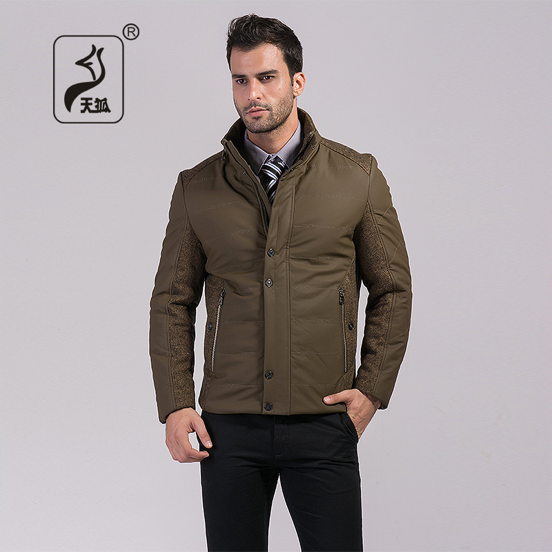 天狐新款男装加厚羽绒服 男士羽绒服 正品直批
