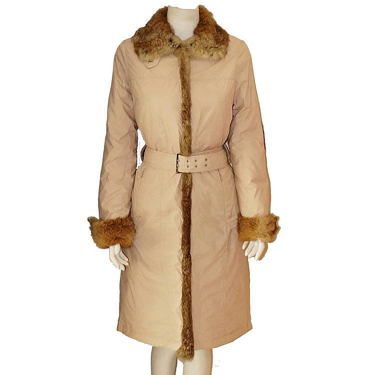 外贸原单意大利tom farr女式羽绒服 长款修身女冬装图片_10