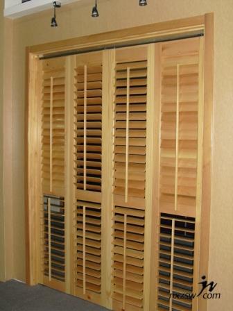 厂家定制实木百叶门/实木百叶窗/订做实木百叶门窗/别墅酒店门窗