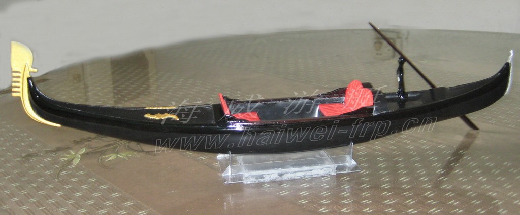 60米玻璃钢贡多拉模型船 小型贡多拉船 礼品船 模型船图片_4