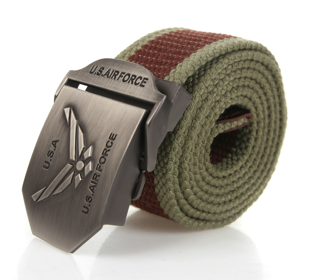 2013新款帆布腰带时尚运动美国空军自动扣男士帆布皮带 批发