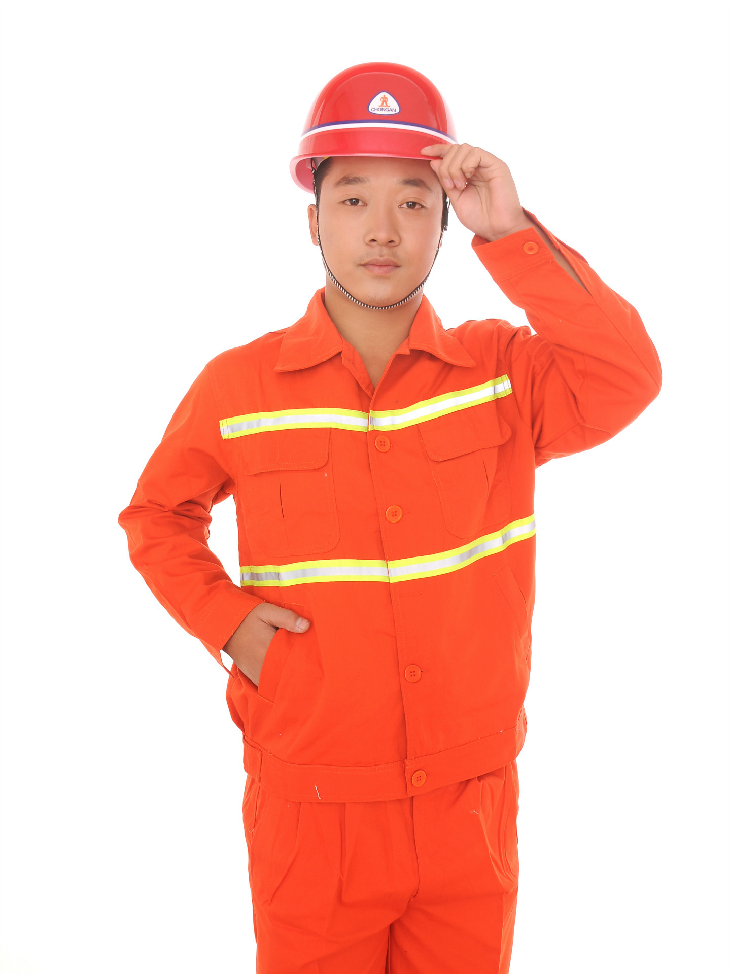 环卫工人用 反光环卫服 保洁工作服 橘红色加反光工作服