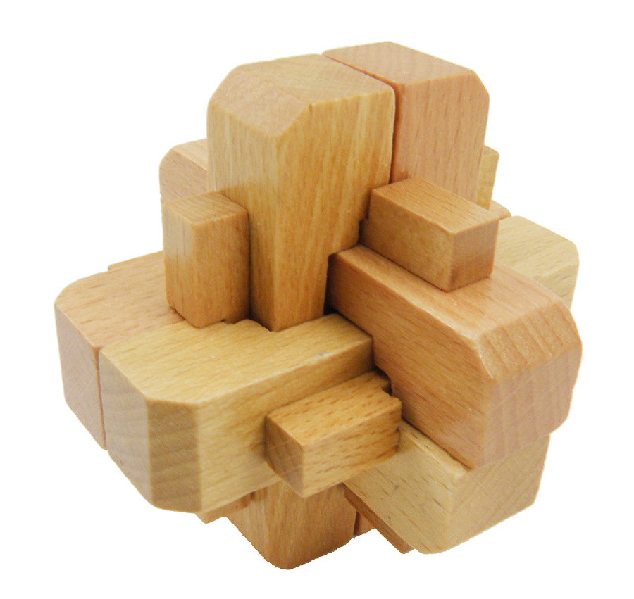 智力玩具 成人玩具孔明锁鲁班锁 榉木10件套装yx467