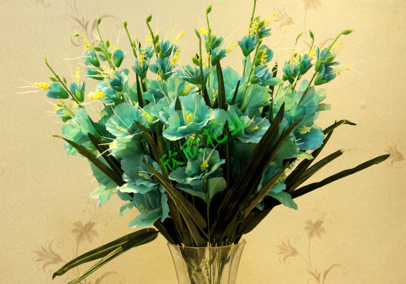 厂家现货批发 墨绿色壁挂花 欣欣花业