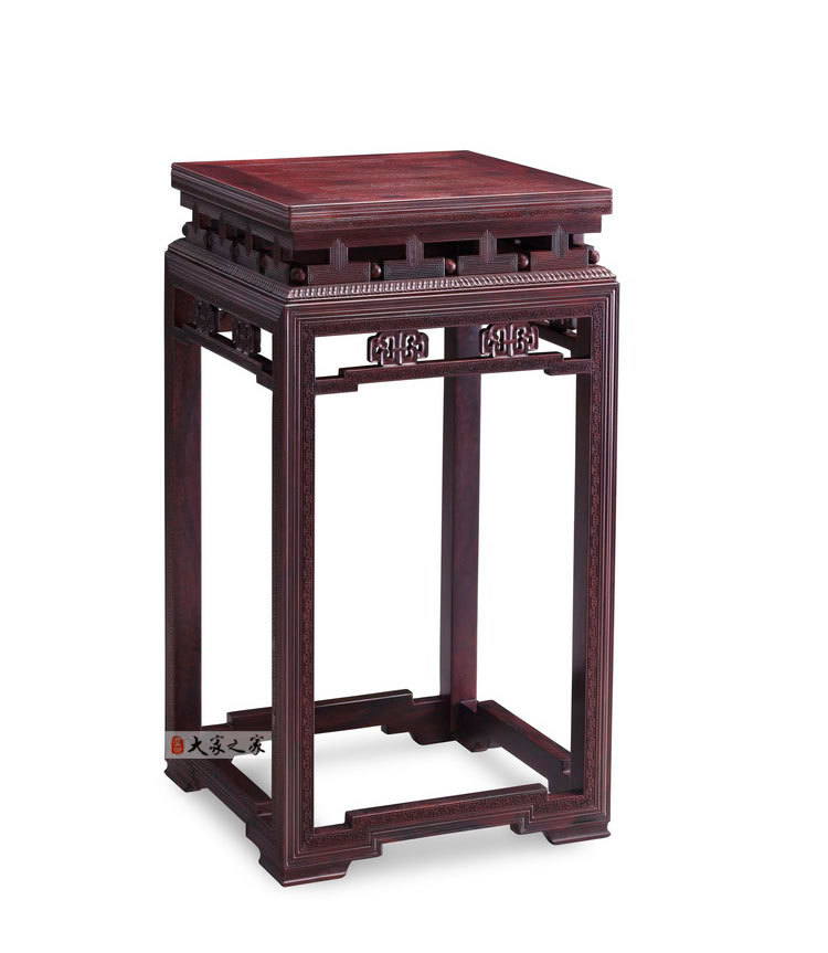 小叶紫檀万字纹花架