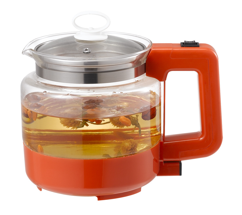 原装出口多功能加厚全玻璃一体式养生壶保健养生花茶中药电热水壶