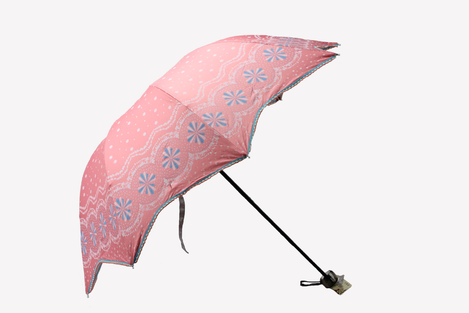 2013新款安娜淑三角形全钩边拱形女士遮阳伞图片_11