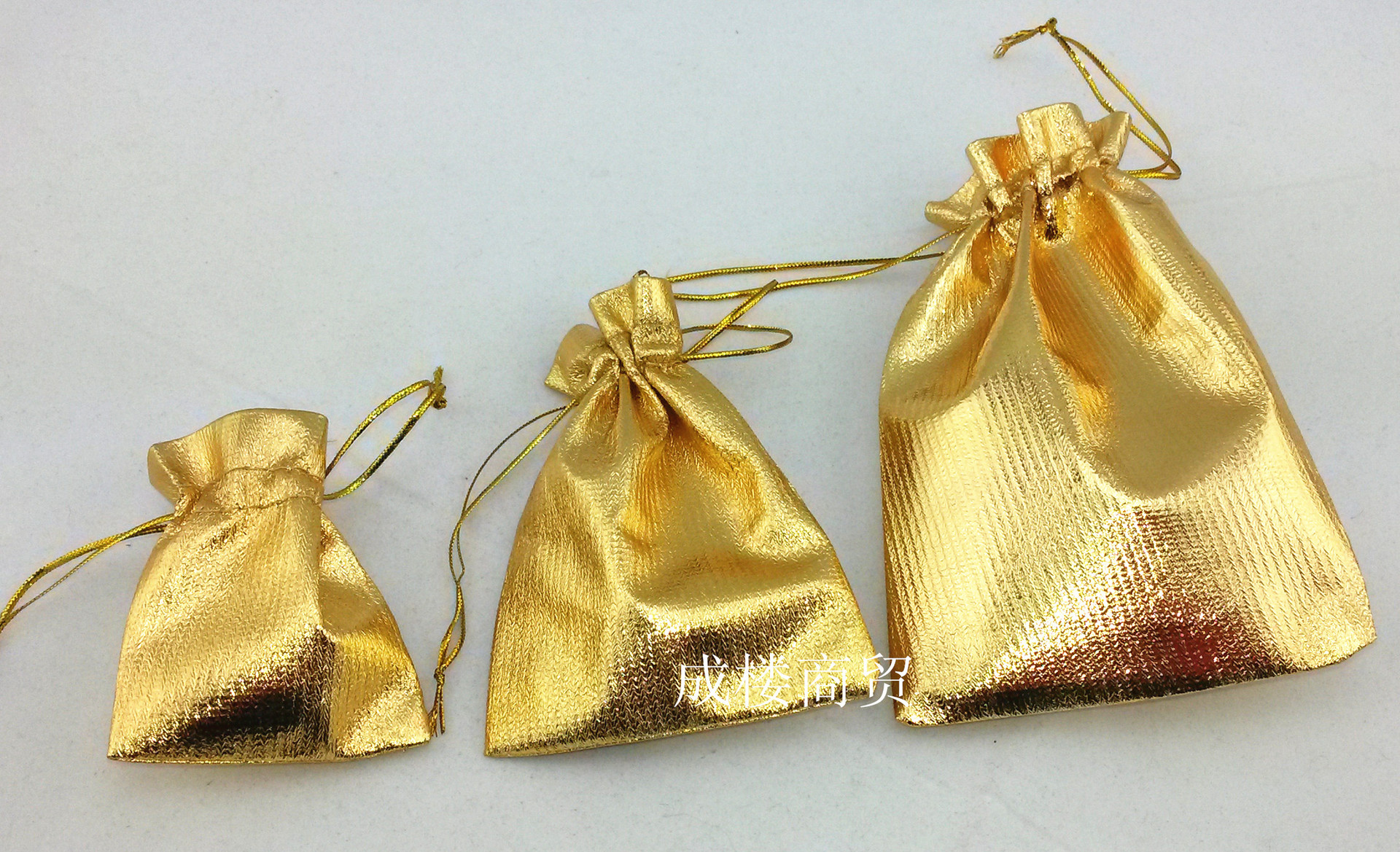 9*12金袋 珠宝首饰袋 金袋 礼品袋 现货批发