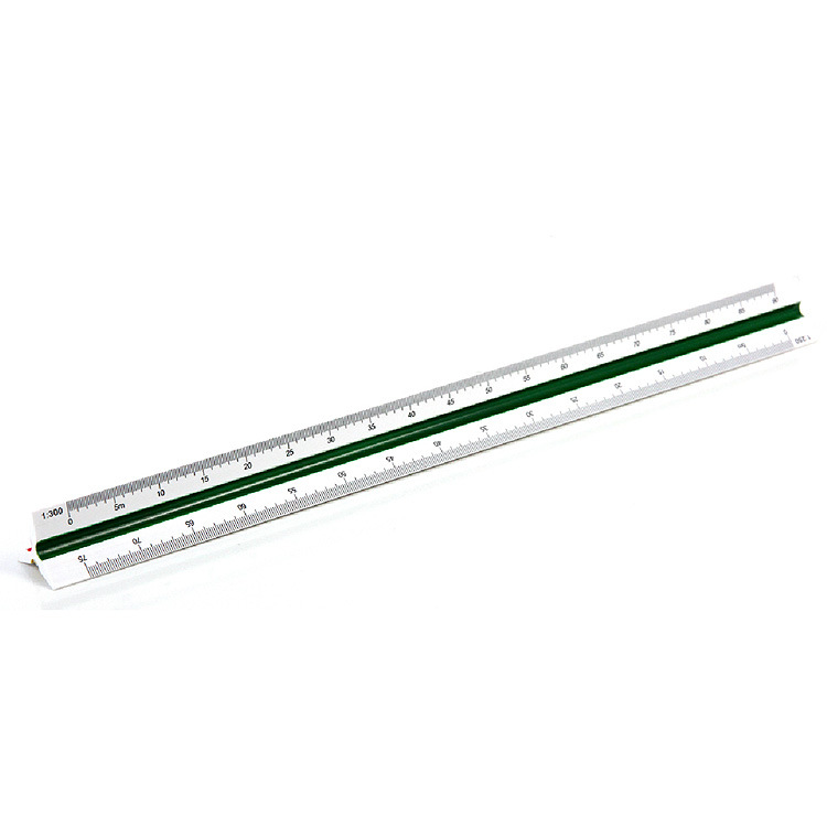 得力/deli 8930 三棱比例仪尺 工程绘图测量 30cm-「直尺,三角尺,量角