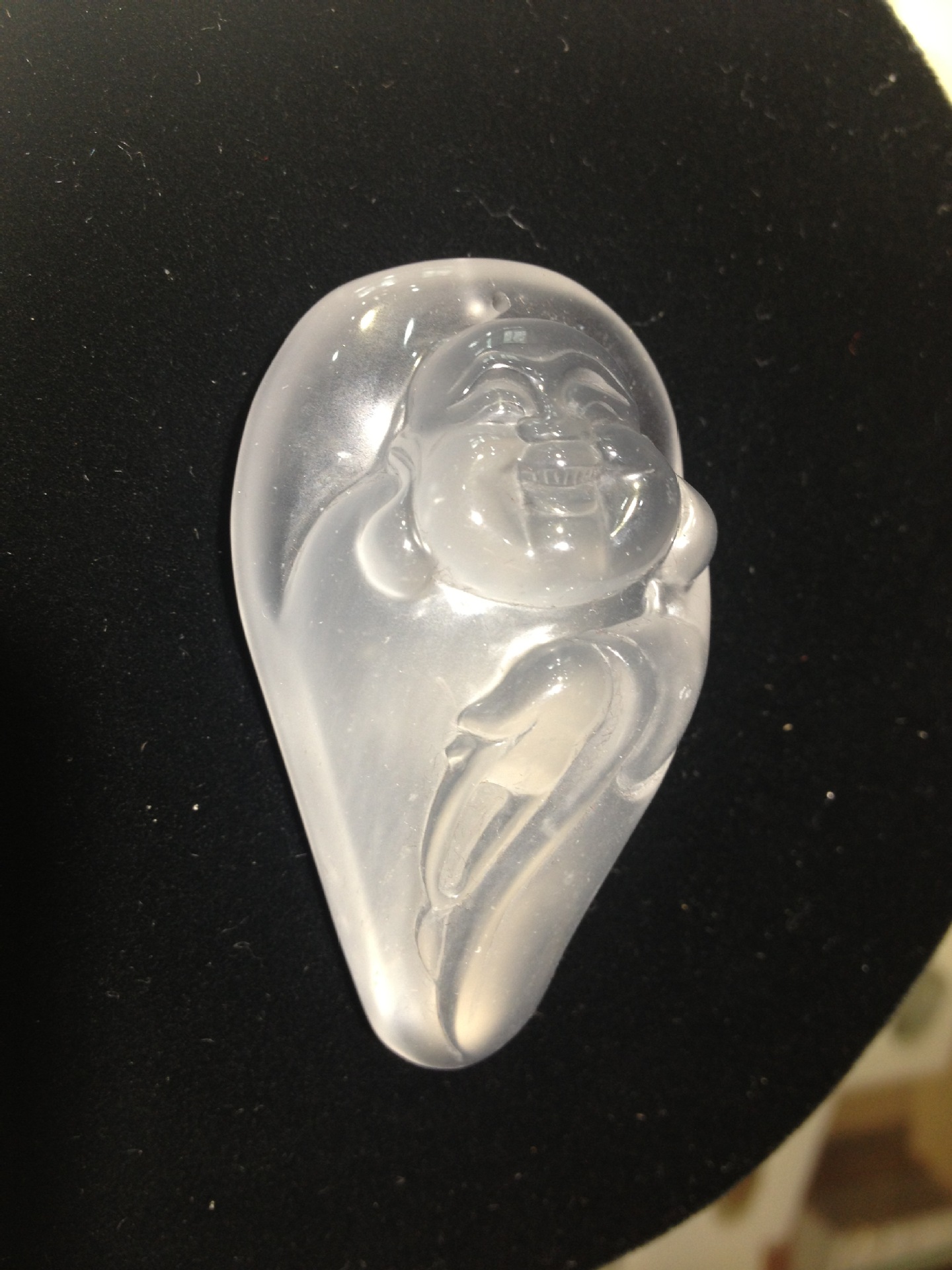 水沫玉水沫子布袋佛挂件