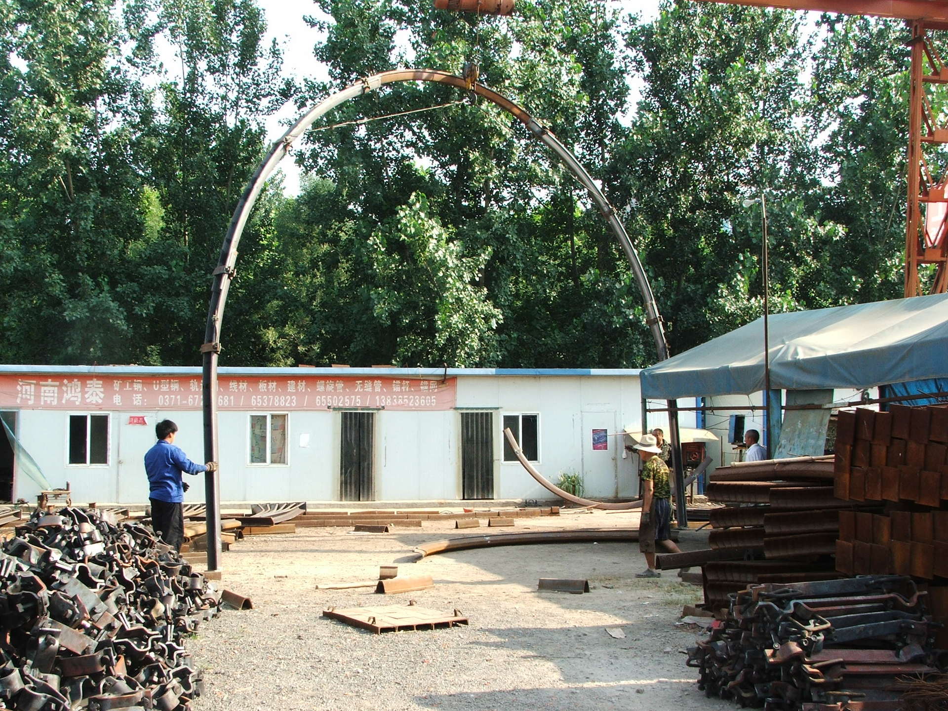 供应加工矿用36u型钢棚