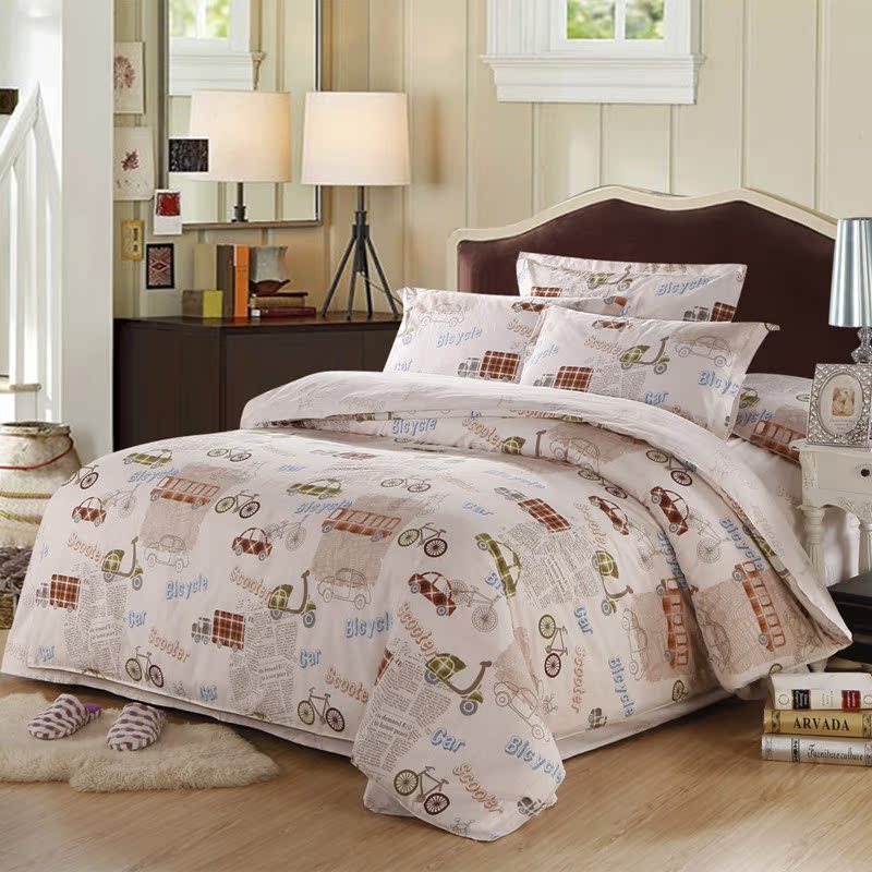 2013新款雅士利家纺全棉四件套床单被套枕套 床上用品韩国