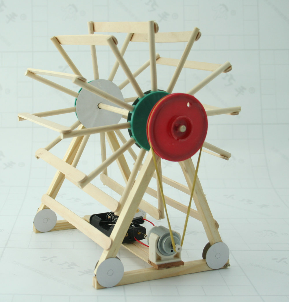 手工实验 diy 玩具教具 科技小制作 科普活动 水力发电模型材料