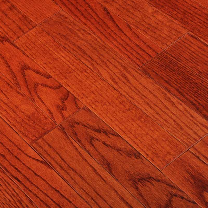 【新款特惠】美国红橡木 人字拼 酒红色 实木地板
