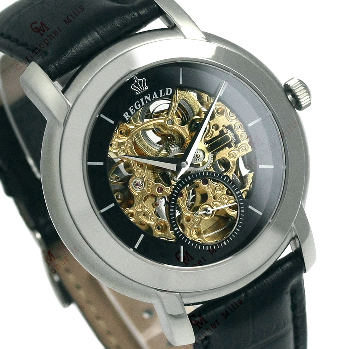 品牌手表 批发皇冠皮带手表 全自动镂空机械表 时尚百搭男士手表