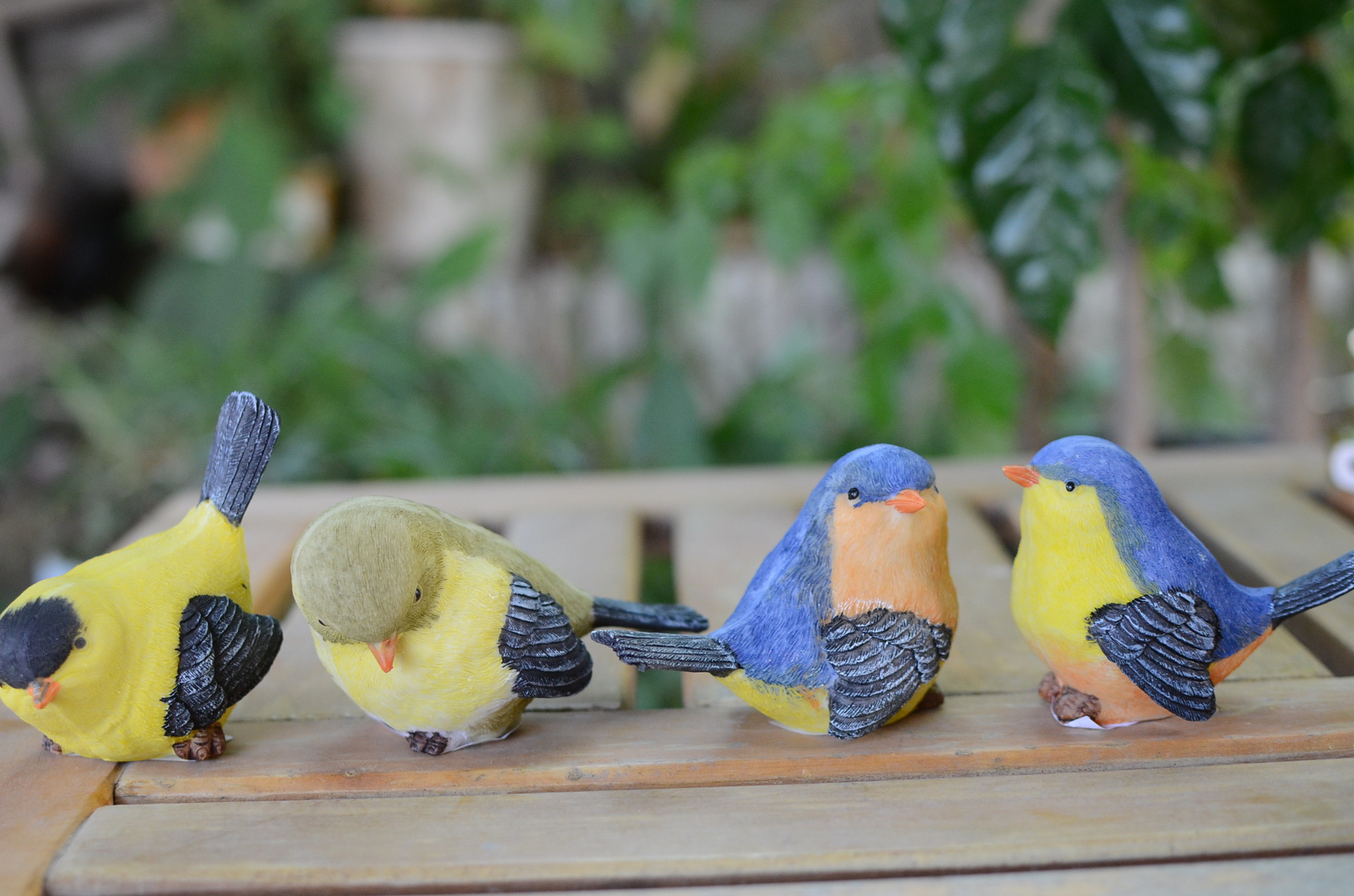 新款套4树脂小鸟,花园动物装饰,公园小摆件,别墅装饰 a-505