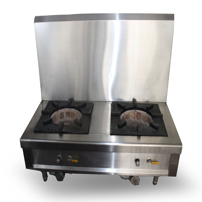 促销不锈钢双头矮汤炉 商用燃气煲汤炉 煮面炉 低汤炉 商用厨具
