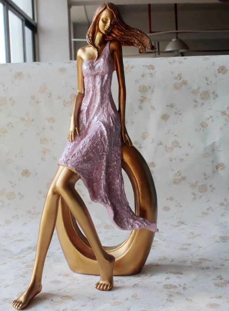 树脂工艺品 欧式家居摆设 现代时尚创意家居小摆件人物摆件