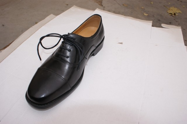 金猴集团男鞋正品 07a校尉常服皮鞋全牛皮新式三节头男皮鞋