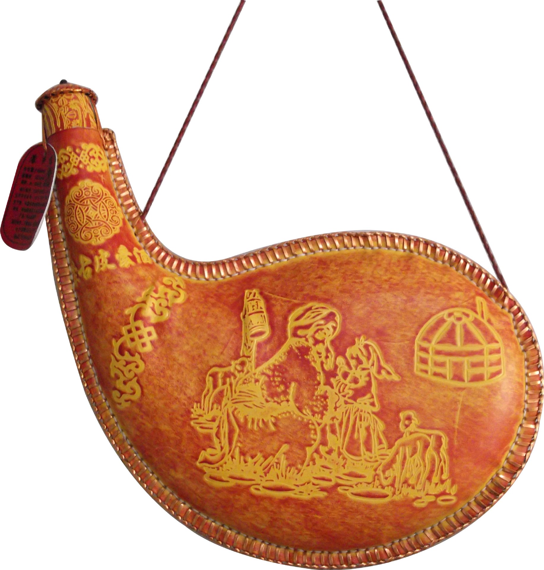 内蒙古皮囊酒批发 超大容量3斤装皮囊酒