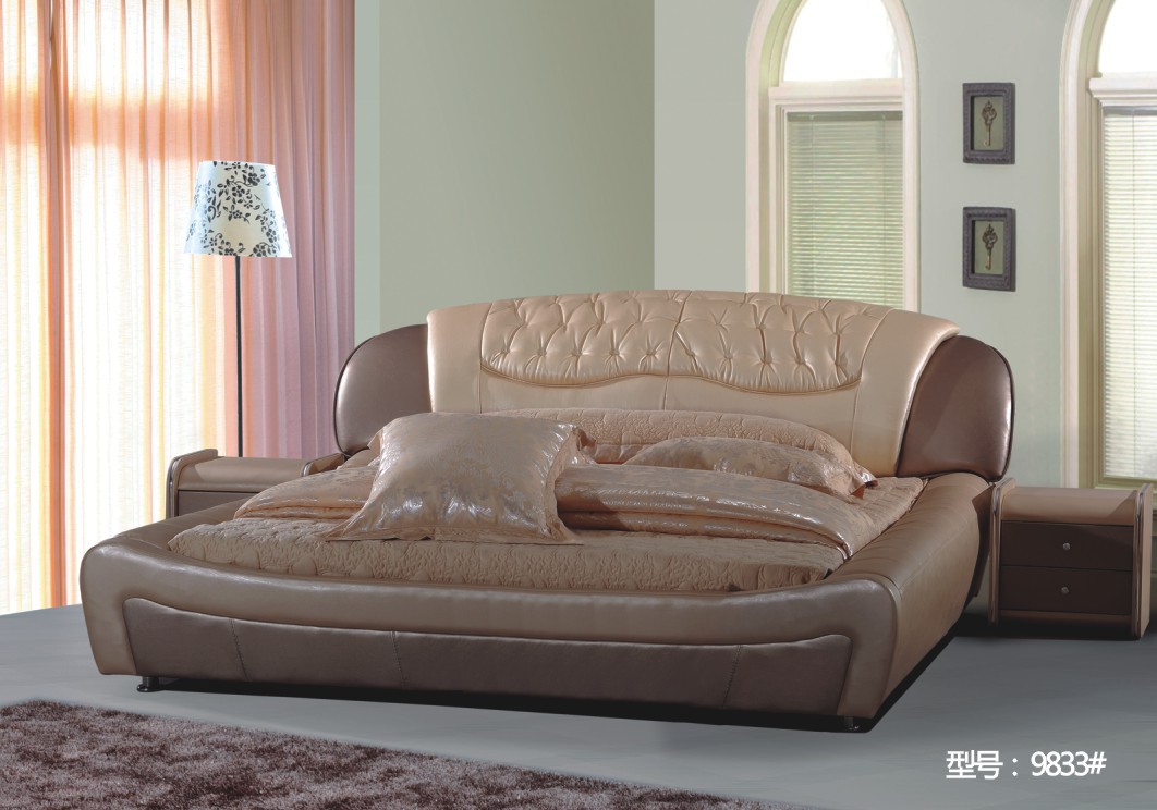供应床及床垫 批发优质双人床 皮质床 大床 家用床