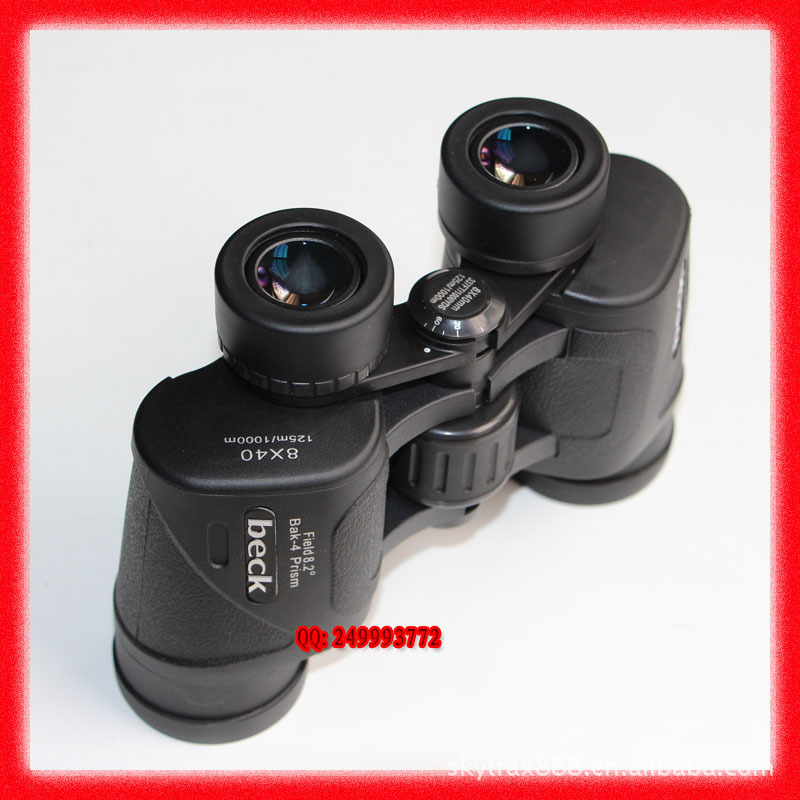 厂家批发供应beck 8x40 超大目镜广角双绿膜微光夜视高清望远镜