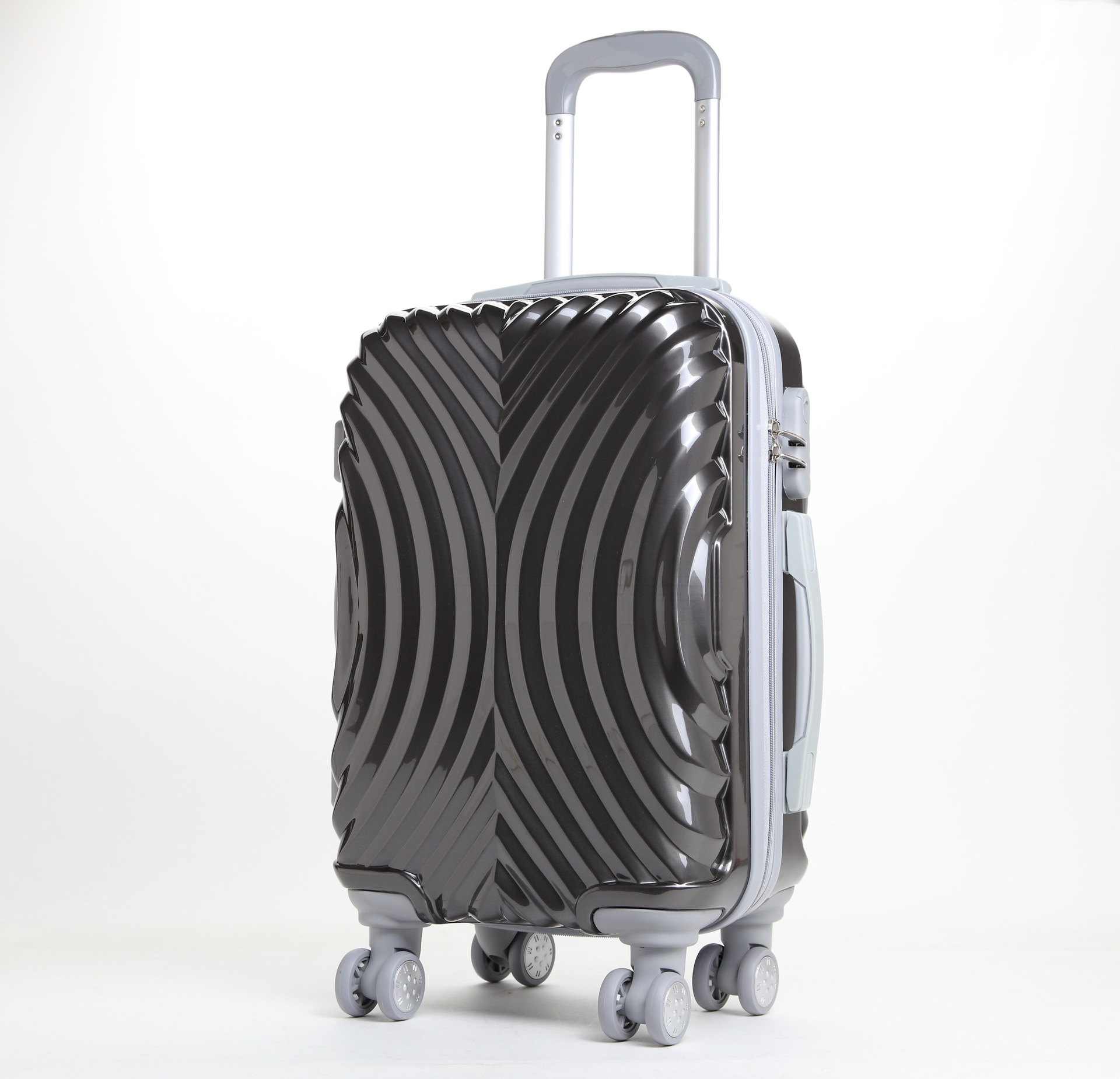 服装鞋帽箱包,钟表眼镜 箱包 旅行箱包 现货奥维拉经典铁灰色拉杆箱