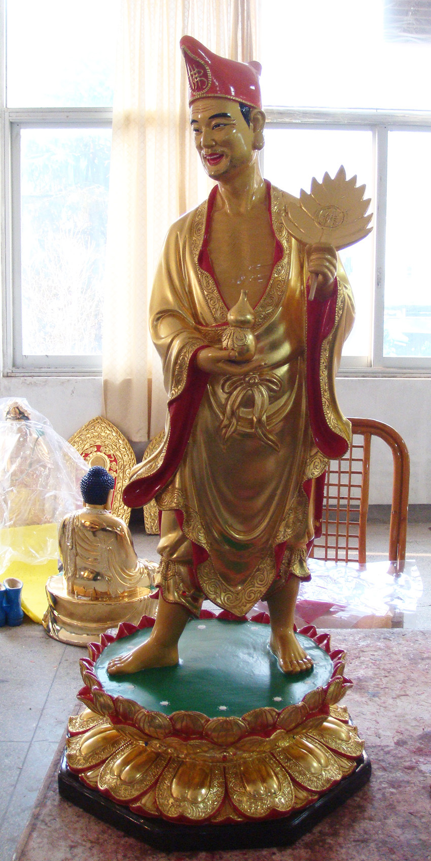 厂家直销佛像批发 立身济公42寸 佛教摆件 济公佛像工艺品