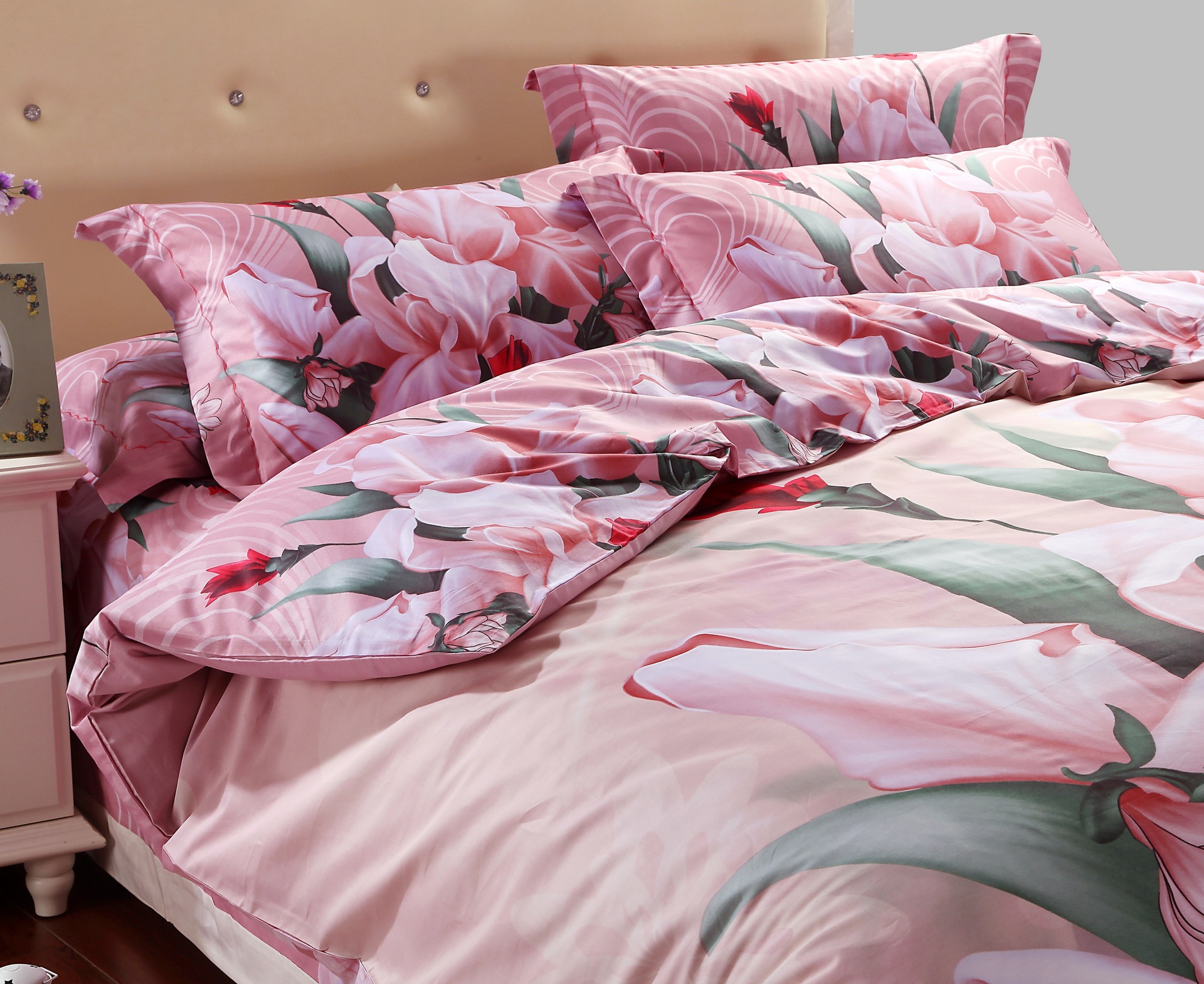 南通家纺 全棉活性印花四件套 纯棉床上用品四件套批发图片_3