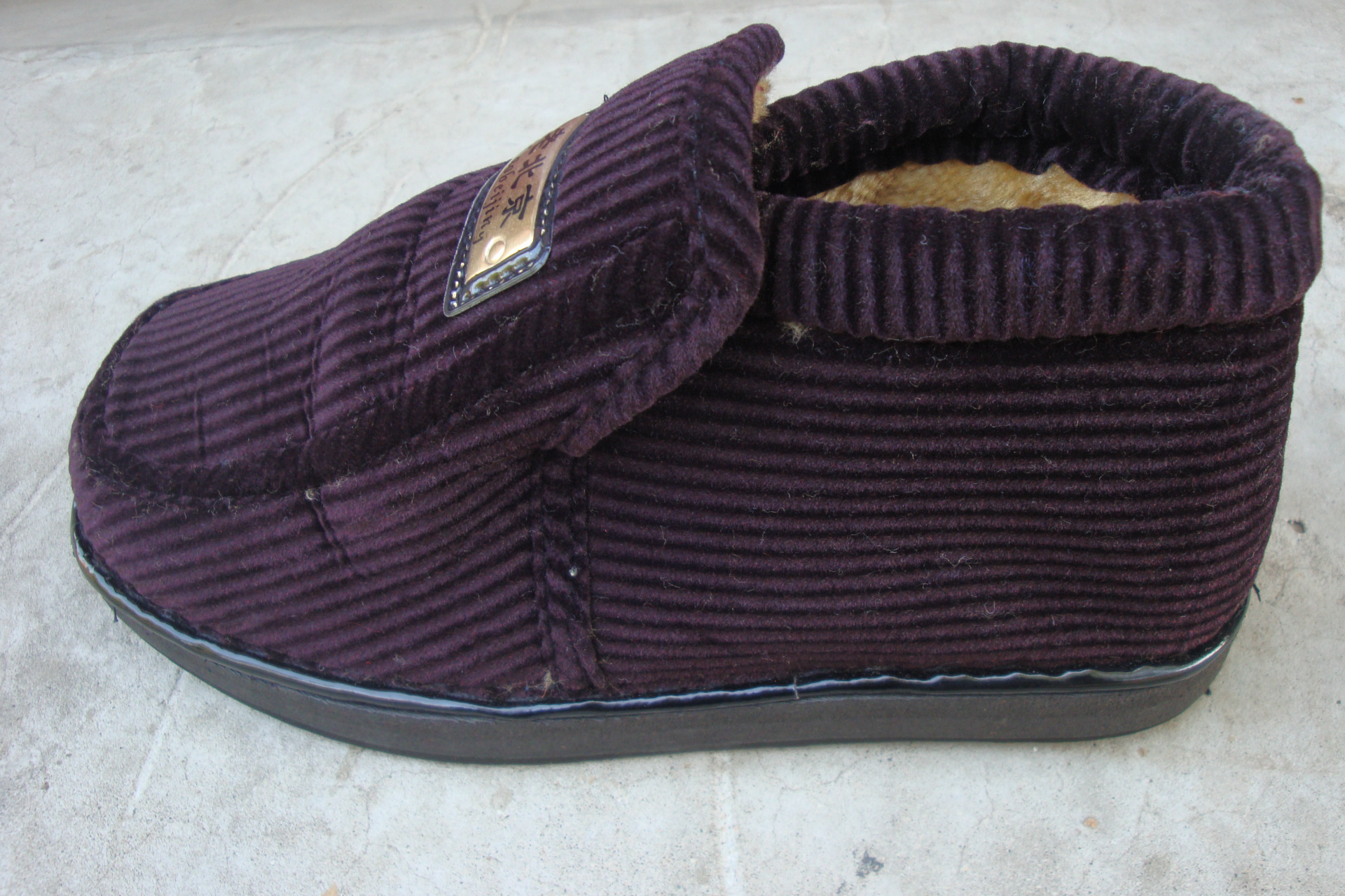 老北京厂家保暖舒适防滑老人条绒棉鞋