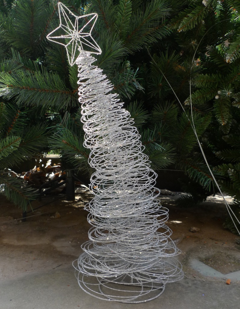 铁圈拼接圣诞树 铁艺圣诞树 铁丝圣诞工艺 2013新品圣诞