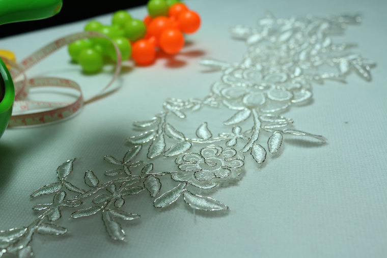 精美手缝花边浪漫新娘头纱头饰专用花边