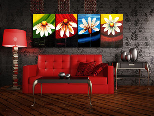 无框画厂家 无框画三联 客厅无框画义乌无框画 冰晶无框画 53