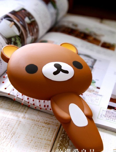 rilakkuma 轻松熊气垫按摩梳子 立体化妆梳 便携梳子 负离子梳齿
