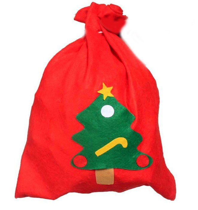 圣诞礼物袋 无纺布加厚老人礼品袋 圣诞节人物装扮 圣诞老人袋子