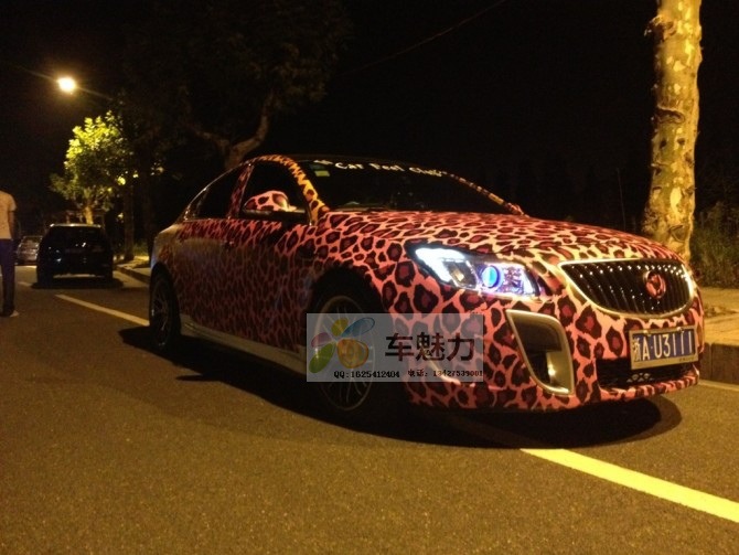 豹纹汽车改色膜 车身改色膜 豹.