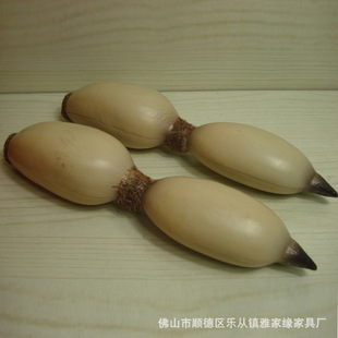 超仿真莲藕 两节莲藕 假莲藕 橱柜家居装饰品 批发