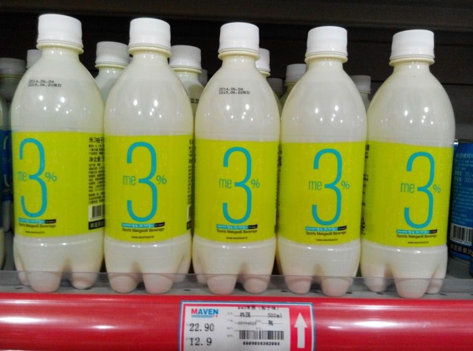 韩国产进口me米3玛可利米酒柚子味500ml