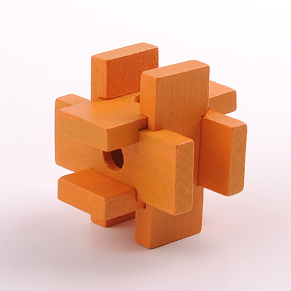 厂家直销米米智玩新款孔明锁儿童成人益智玩具3d立体拼拆木制玩具