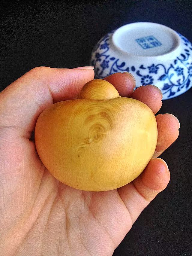 黄杨木雕刻笑佛手把件 摆件 摇钱佛把玩件 笑口常开 厂家直销