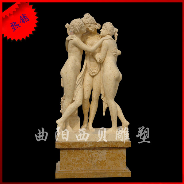 欧美人物雕塑 三美神 大理石产品 xbtms-139