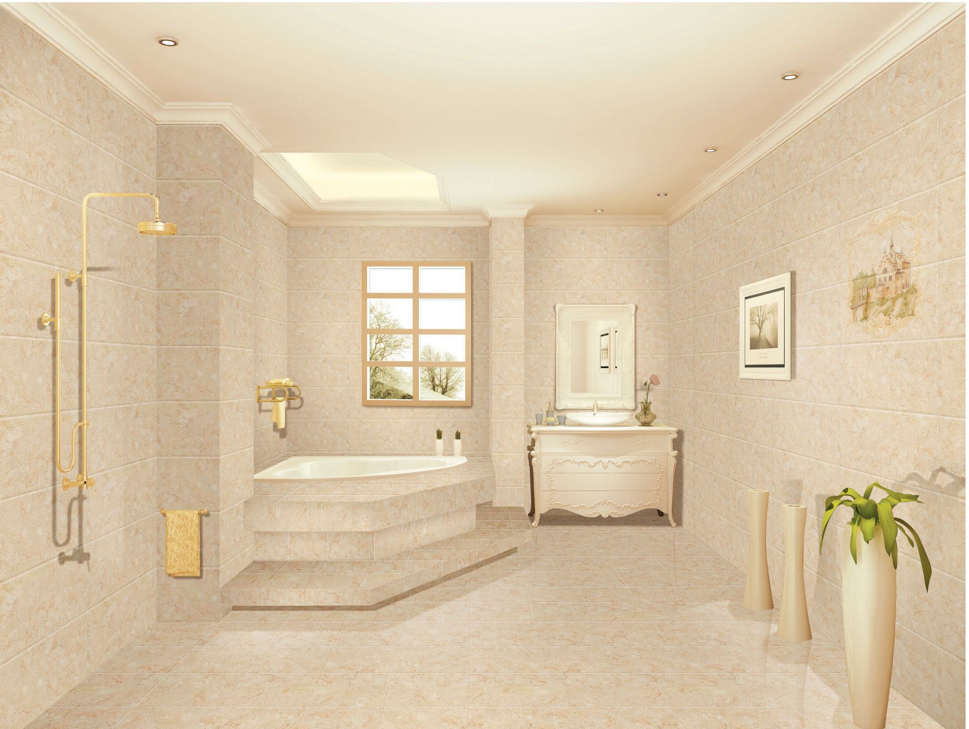 内墙釉面砖,家居客厅,厨房,卫浴墙面专用不透水瓷砖,佛山磁砖