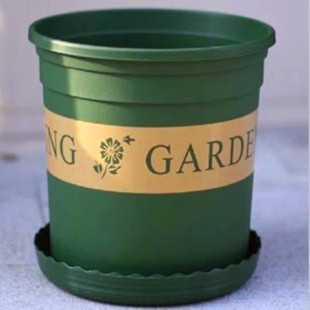 印花花盆 加仑塑料花盆 2加仑盆 另拍拖盘