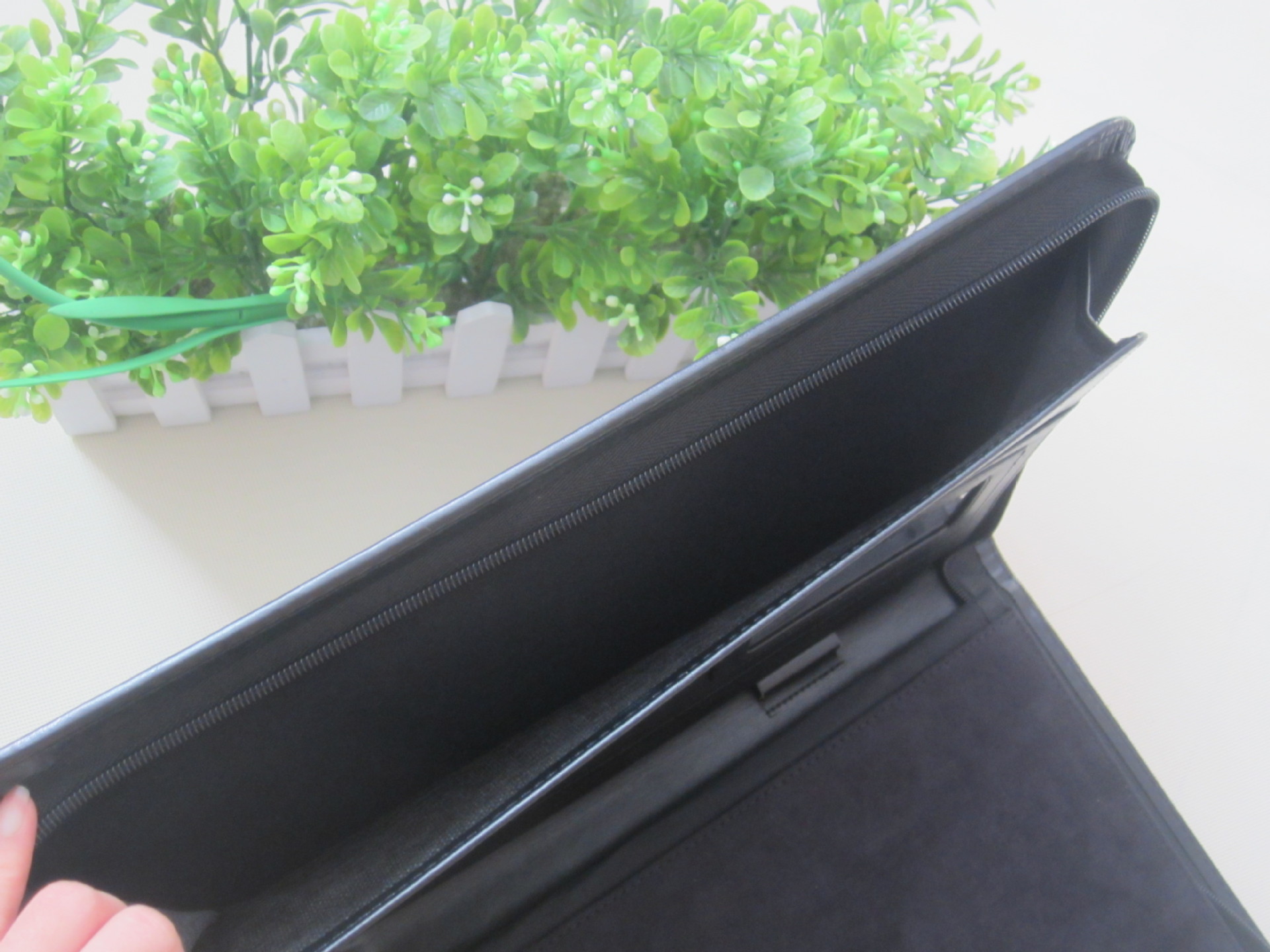 专业定制 a4商务拉链经理夹 pu多功能文件夹 ipad办公经理夹